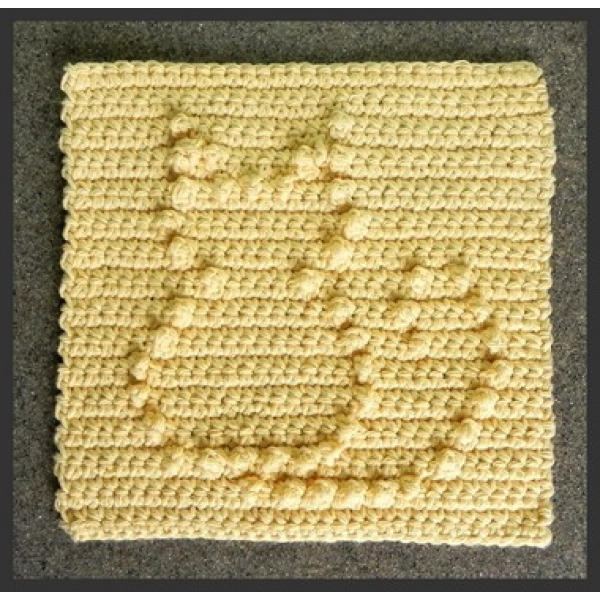 Crochet Cat Square cloth pattern