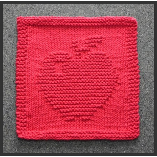 APPLE square knit pattern