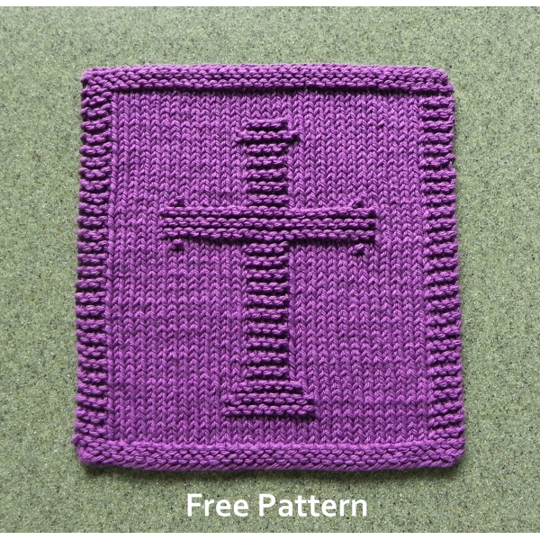 Christian Cross, Free Knitting Pattern