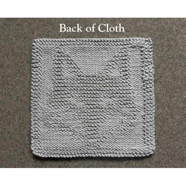 Back of Fox knit woodland animal square