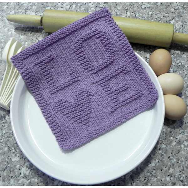 LOVE dishcloth in kitchen