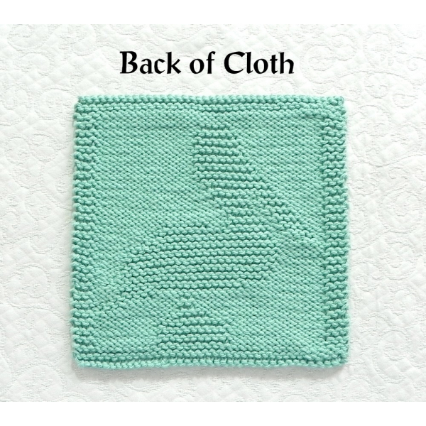 back of pelican wash cloth pattern