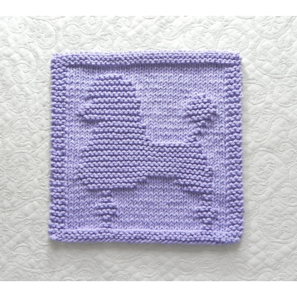 Poodle knit dishcloth pattern