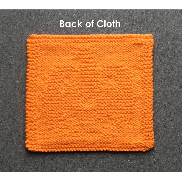 back of pumpkin dishcloth pattern