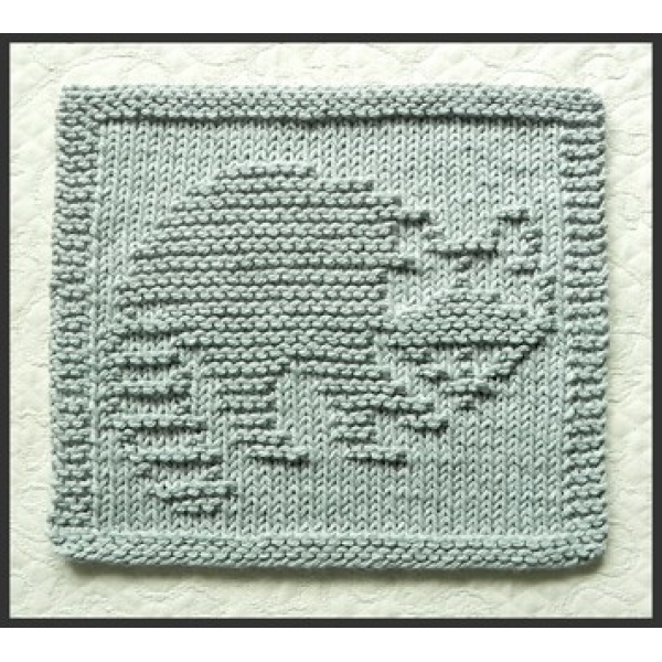 raccoon knit wash cloth pattern