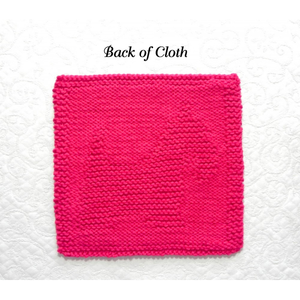 back of Scottish terrier knit square pattern