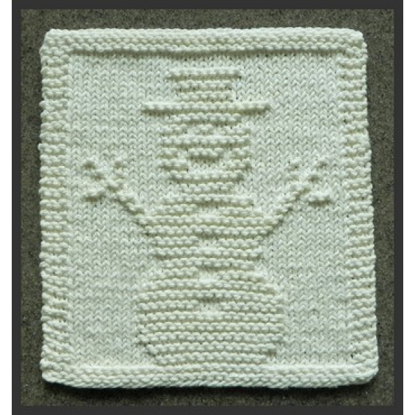 Snowman Knitting Square Pattern