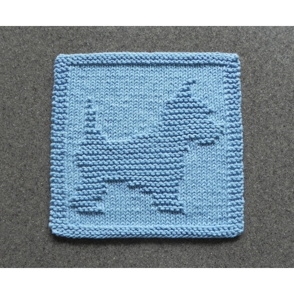 Yorkie / Westie knitting square pattern Yorkie / Westie knitting square pattern