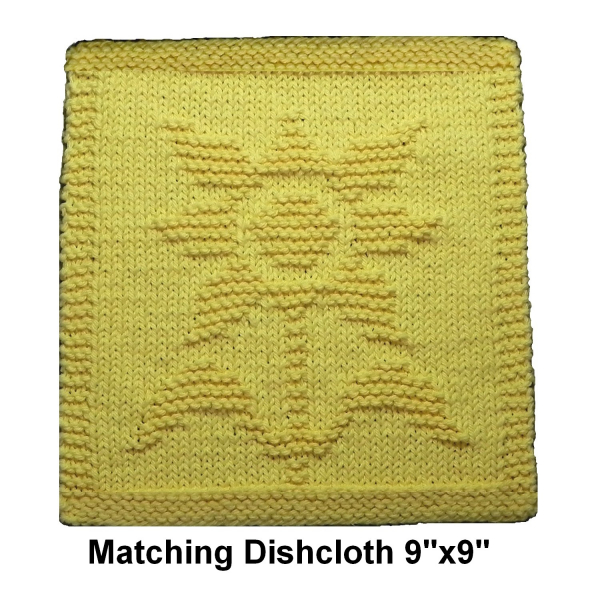 Sunflower dishcloth knit pattern