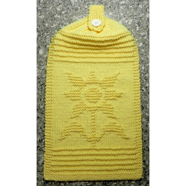 Sunflower hanging towel pattern