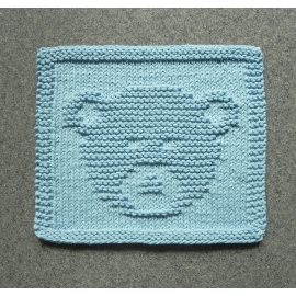 Bear Cub baby wash cloth pattern