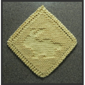 Diagonal bunny rabbit knit pattern, grandma's favorite