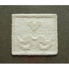 love birds knitting pattern square