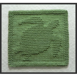 green sea turtle knit dishcloth pattern