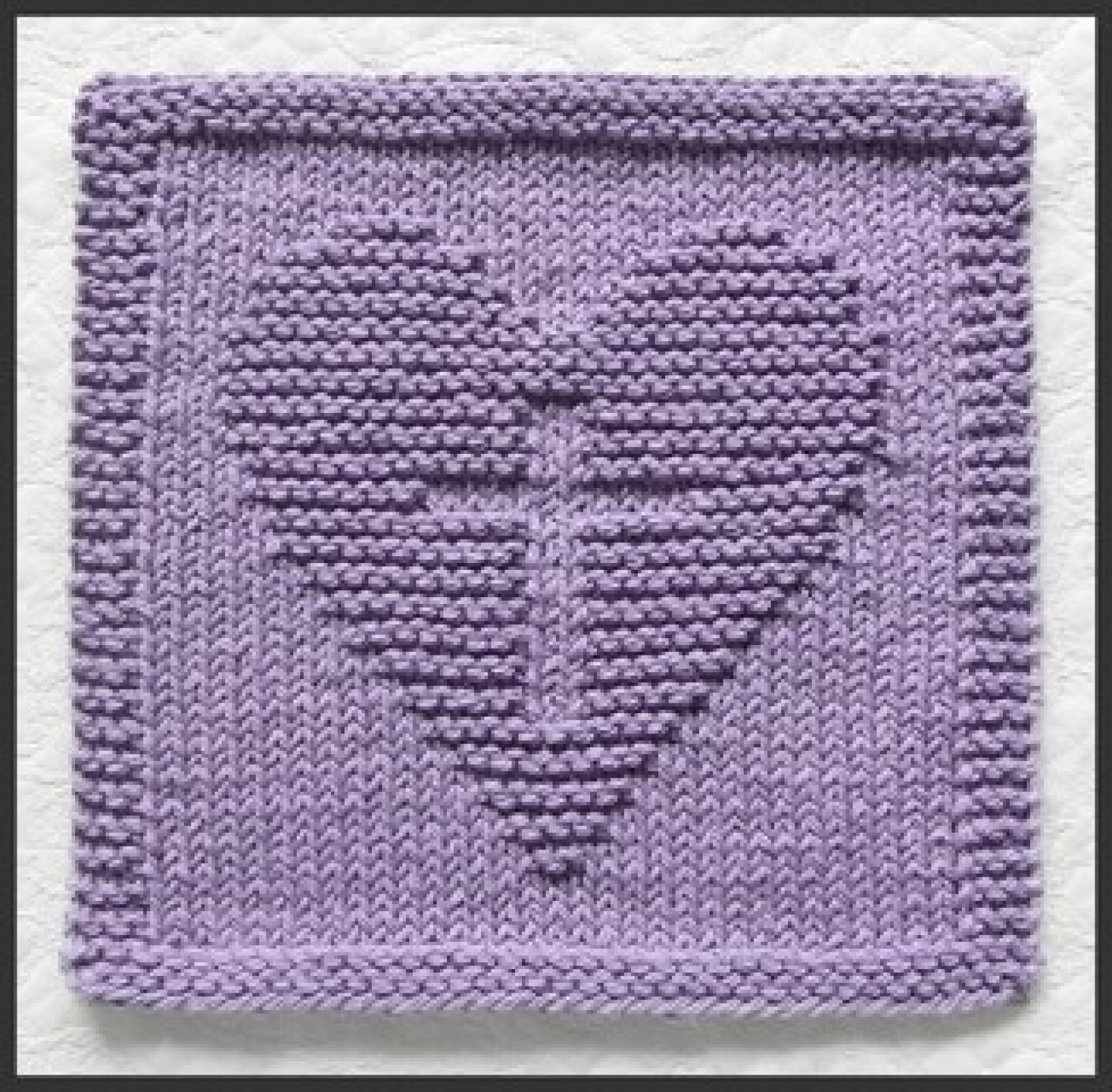 Cross in heart prayer square pattern knit aunt susan s closet