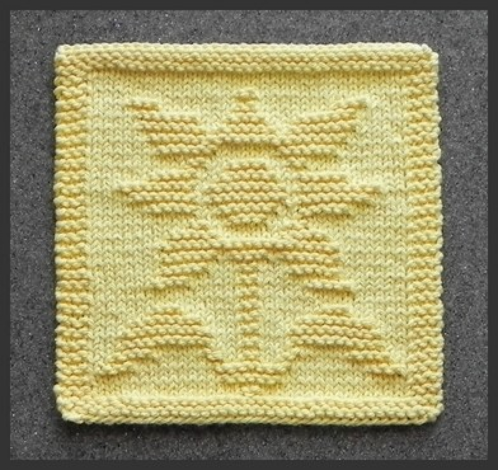 Sunflower Knit Dish Cloth Pattern Square | Aunt Susan's Closet