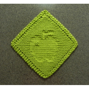 Diagonal APPLE Grandmother's Favorite Dishcloth Pattern