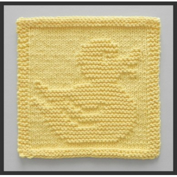Rubber Duck Knit Square Pattern