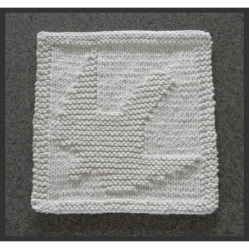 PEREGRINE FALCON Knit Wash Cloth Pattern