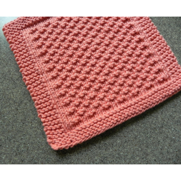 NUBBLY ROWS Knit Dishcloth Pattern