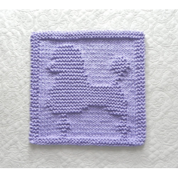 Poodle Knitting Square Pattern