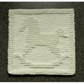 Rocking Horse Knitting Square Pattern