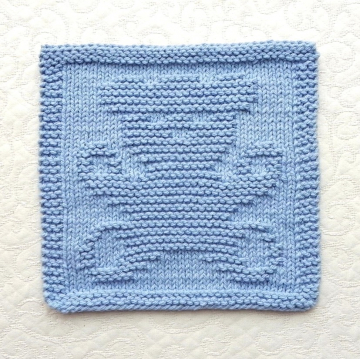 TEDDY BEAR Knit Wash Cloth Pattern