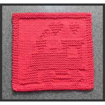 TRAIN Knit Baby Wash Cloth Pattern